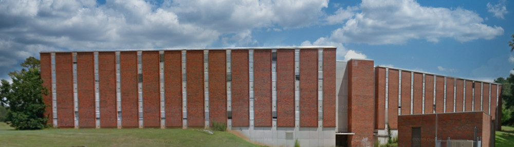 Hutcheson Hall men's dormitory at Louisiana Tech, built in 1964, seen here in 2013 prior to demolition