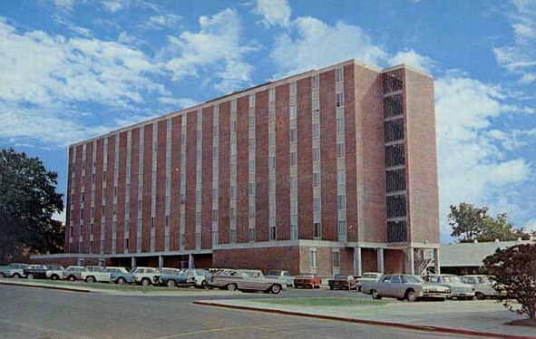 "New" Harper Hall, Louisiana Polytechnic Institute, later Louisiana Tech, Ruston Louisiana, Circa 1960