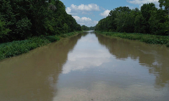Bayou Lafourche in South Louisiana