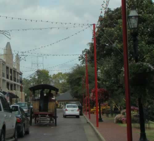 Street scene in downtown Natchitoches, Louisiana