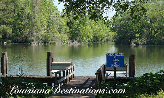The boat landing at Cajun Jack's Swamp Tours, Patterson, Louisiana