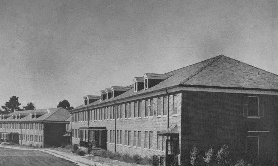 Richardson Hall and Cottingham Hall, Louisiana Polytechnic Institute, circa early 1950s