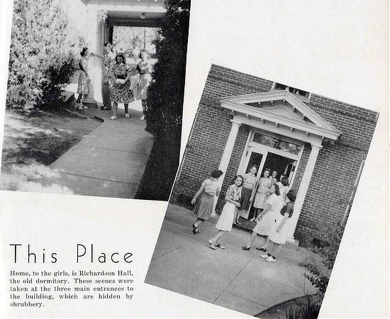 Richardson Hall for women at Louisiana Polytechnic Institute, Ruston, Louisiana, 1940