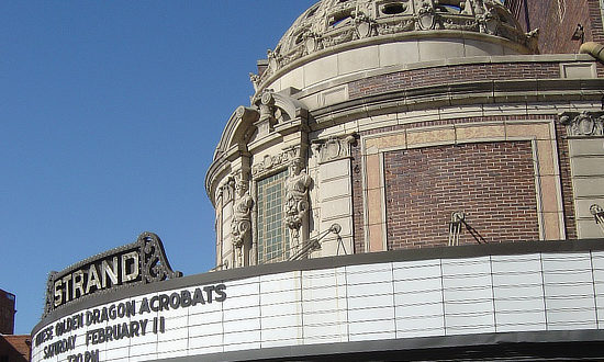 Exterior view of the dome at the Strand Theatre in Shreveport, Louisiana