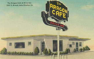 The Aragon Cafe on East Broad Street in Lake Charles, Louisiana