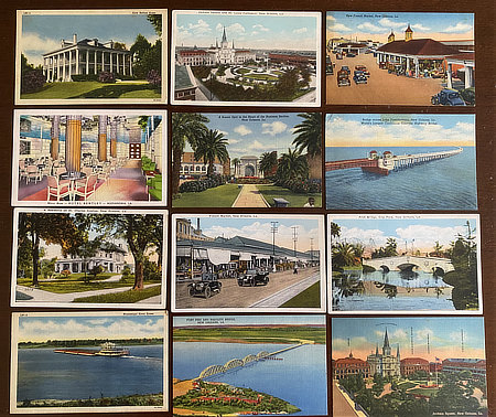 Louisiana and New Orleans vintage picture postcards for sale