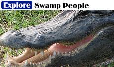 Explore the Swamp People TV show, filmed around Pecan Island