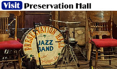 Preservation Hall in the French Quarter in New Orleans